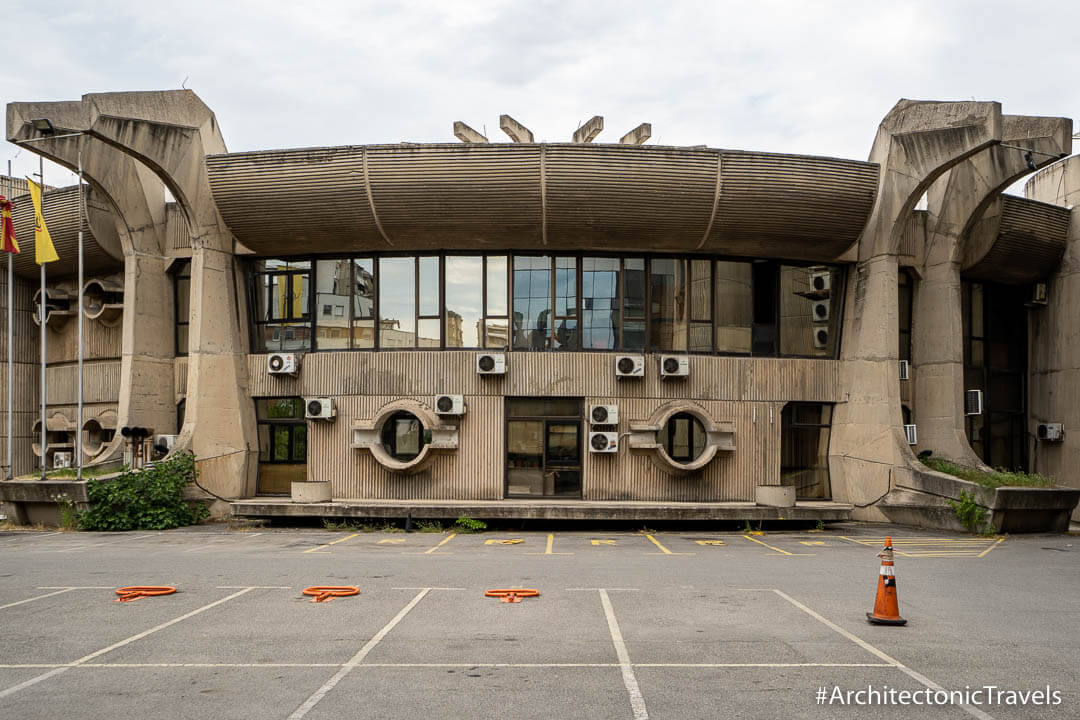 Skopje Central Post Office in Skopje, North Macedonia | Brutalist | Socialist architecture | former Yugoslavia