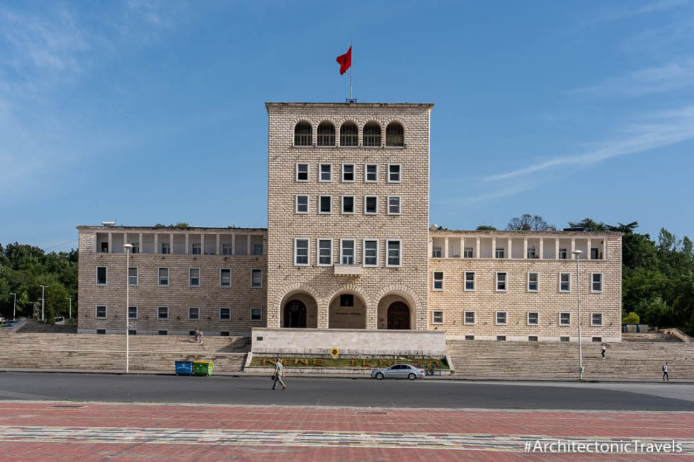 University of Tirana in Tiranan, Albania Modernist architecture