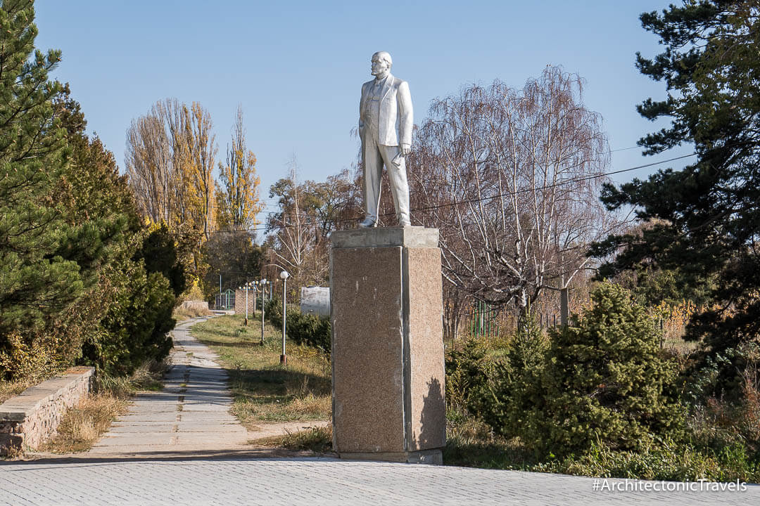 Monument to V.I. Lenin Cholpon-Ata Kyrgyzstan NOV23-2