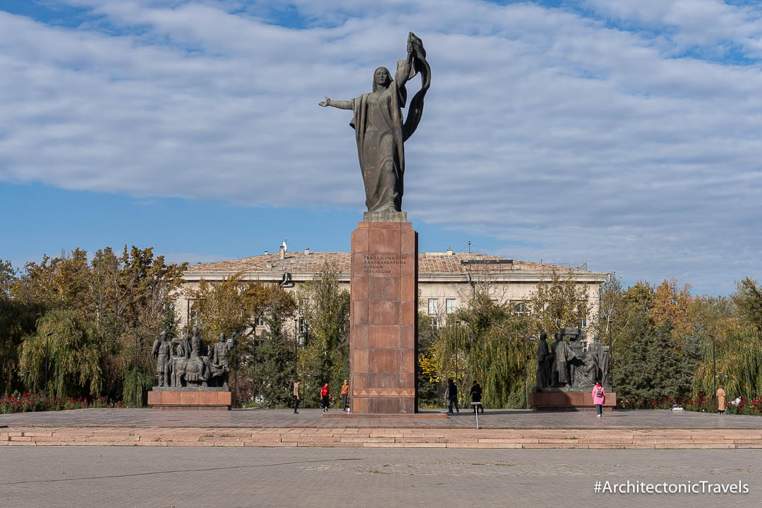 Statue to Martyrs of the Revolution Bishkek Kyrgyzstan NOV23